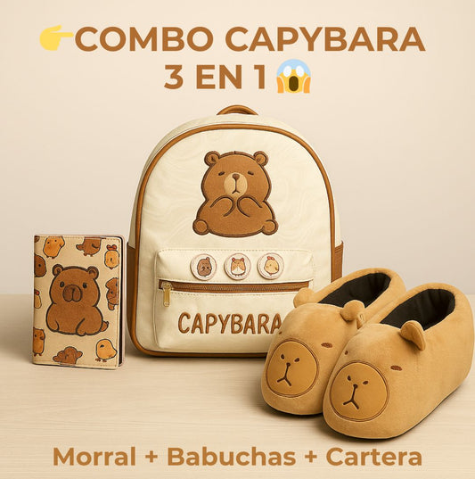 Paga solo el morral y disfruta de babuchas + cartera "GRATIS"